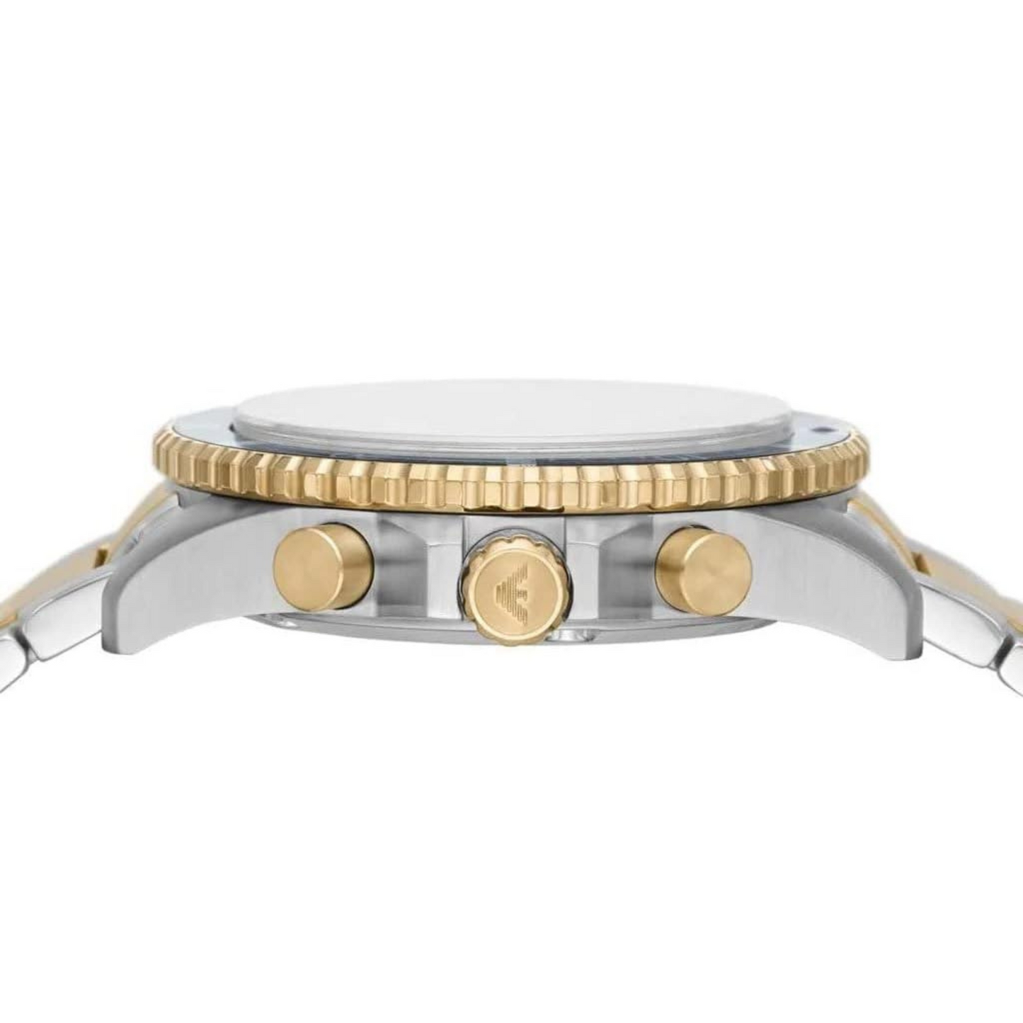 Emporio Armani AR11362 Herrenuhr Armband Edelstahl Wasserdicht Silber - Gold