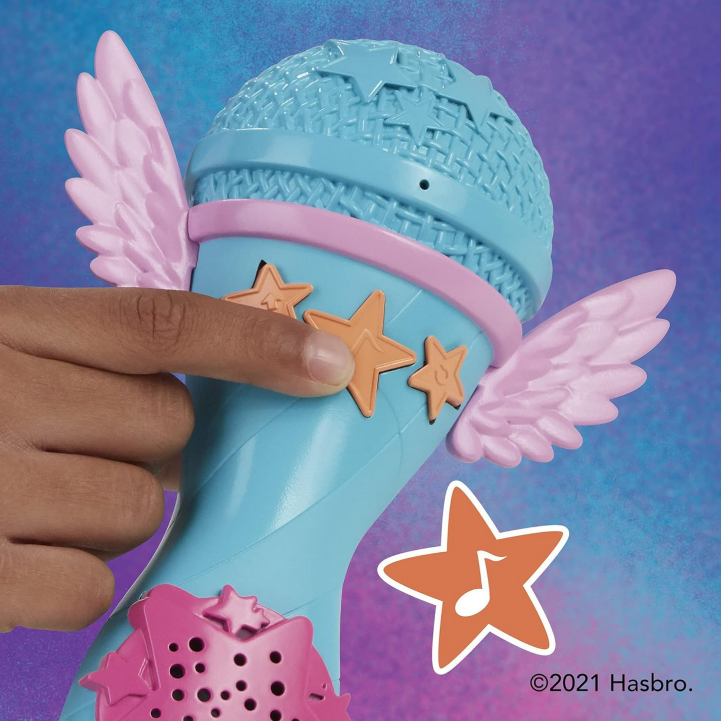 My Little Pony – Eine Neue Generation Sing- und Skatespaß Sunny Starscout – Pony (22,5 cm) mit Fernbedienung, 50 Reaktionen,