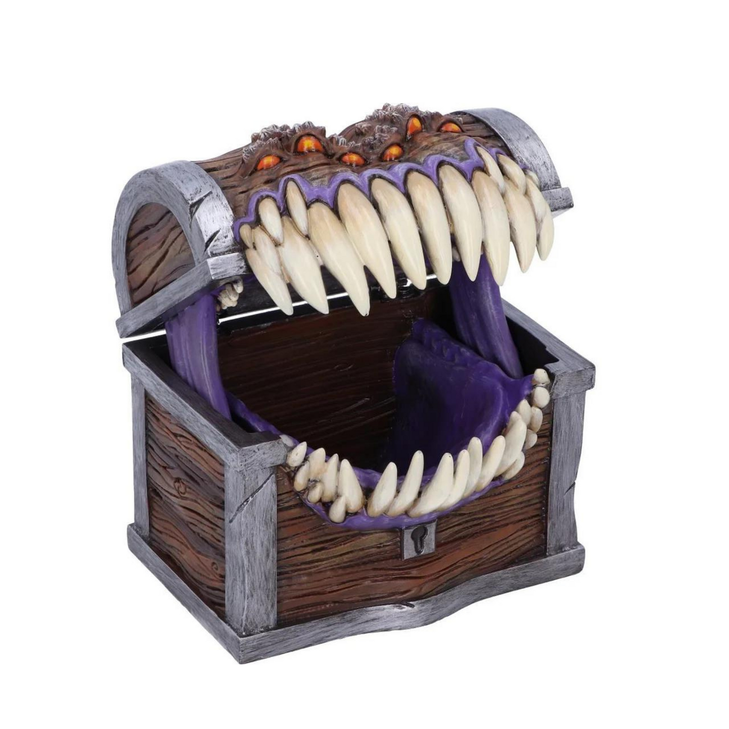 Nemesis Now Würfelbox, Offiziell lizenzierte Dungeons & Dragons Mimic Würfel-Aufbewahrungsbox aus Kunstharz