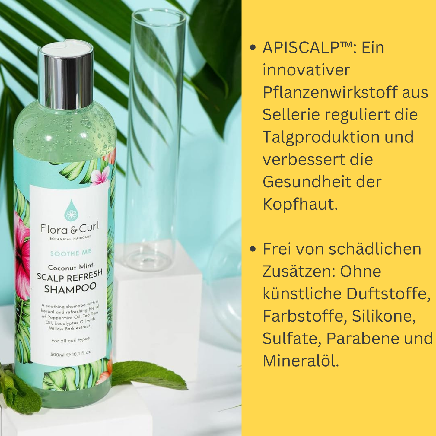 Flora & Curl SOOTHE ME Coconut Mint Scalp Refreshing Shampoo