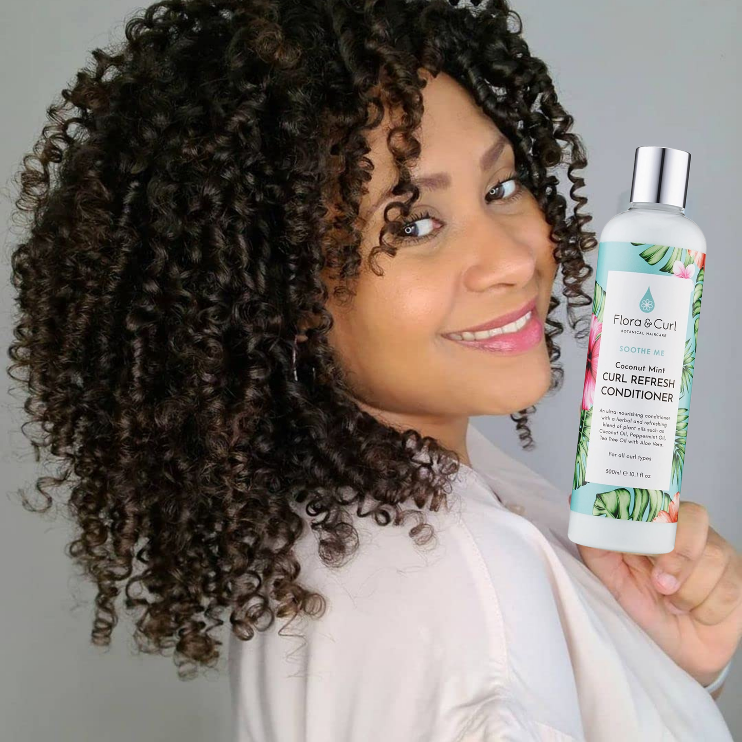 Flora & Curl SOOTHE ME Coconut Mint Curls Refresher Conditioner