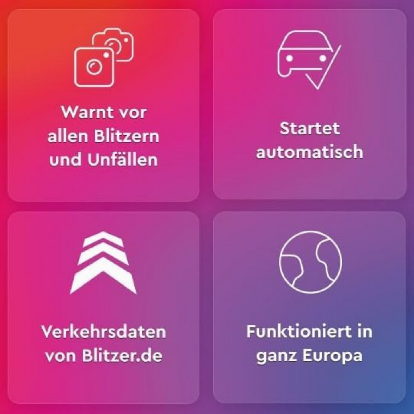 Saphe Drive Pro Blitzerwarner für das Auto mit Farbdisplay – CarPlay und Android Auto kompatibel – Zeigt Blitzer und Gefahren – Daten von Blitzer.de – Erfordert zusätzliches ABO