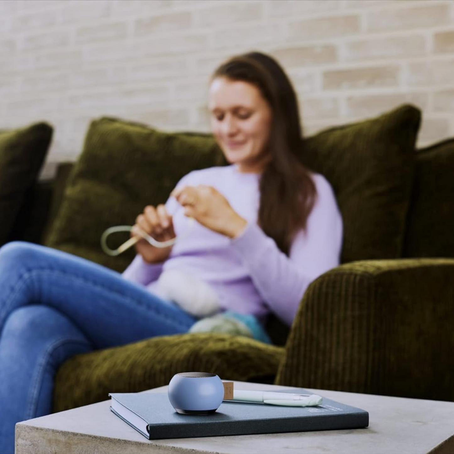 KREAFUNK aGO Mini, Bluetooth Lautsprecher, Speaker, TWS Kopplung für Stereo Sound, Voice Assistent, wasserdicht in 5 trendigen Farben
