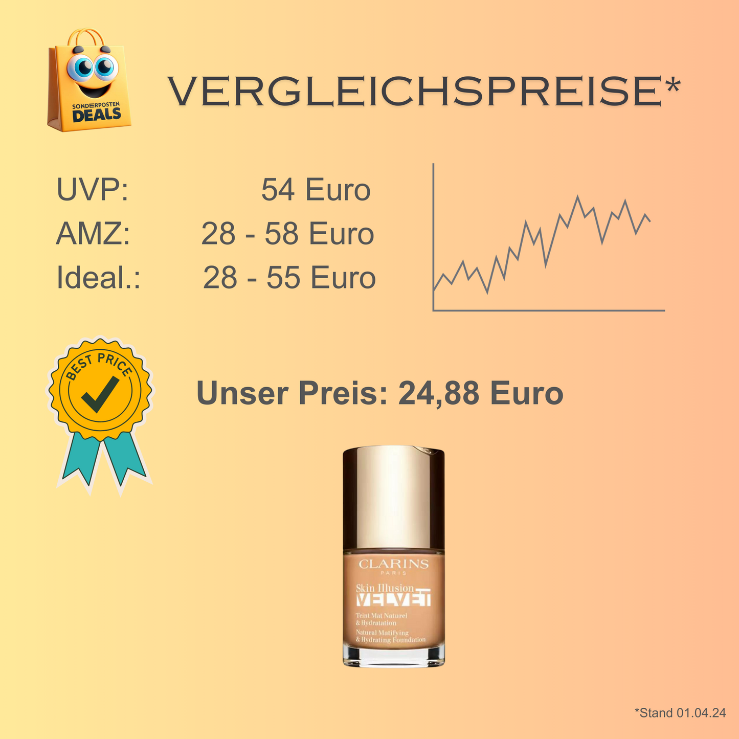 Clarins Skin Illusion Velvet 112C Amber (30 ml)