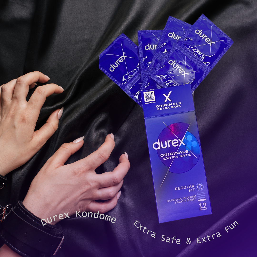 Spar Bundel – Set aus 4 Packungen Durex Kondome Extra Safe – 48 Stück - Verstärkte Latexkondome – normal Größe – Extra Safe und Extra Fun