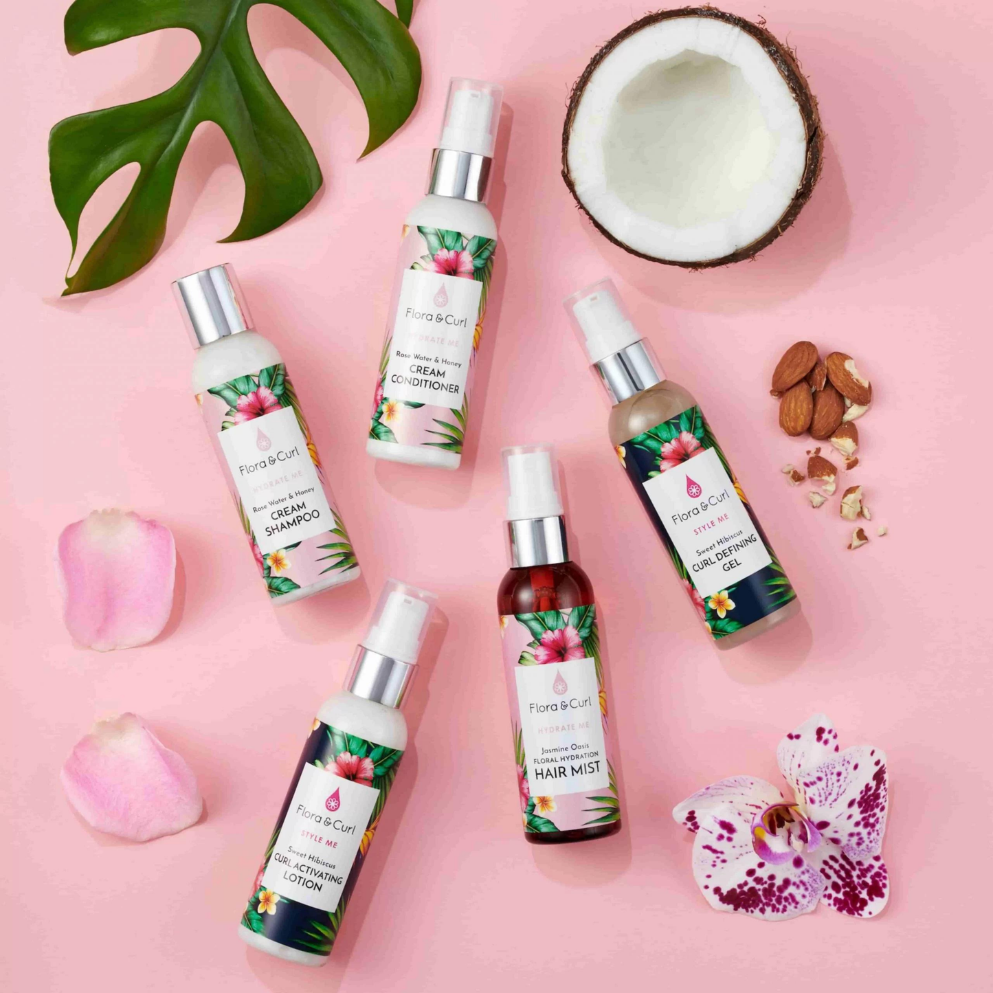 Flora & Curl Mini Essentials Curl Kit - Ihre Locken mit Feuchtigkeit versorgen