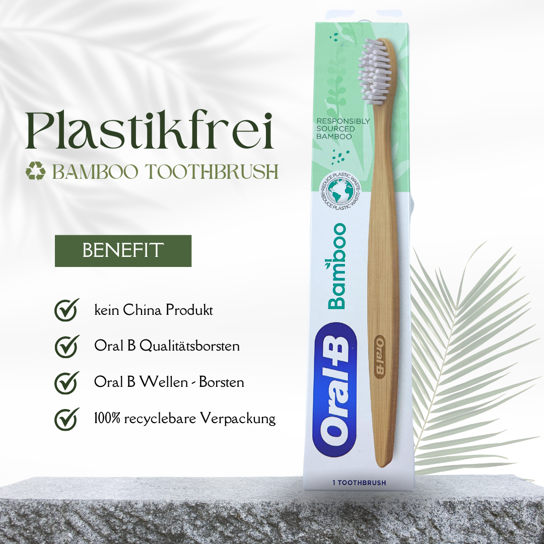 ORAL B BAMBUS Zahnbürste eine umweltfreundliche Alternative zur herkömmlichen Zahnbürste