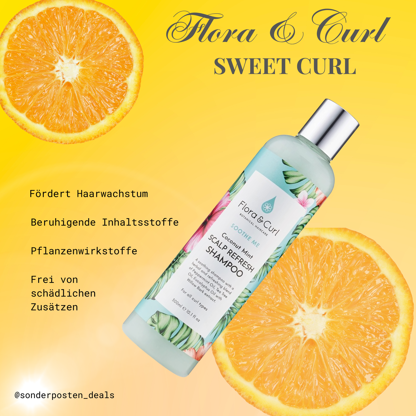 Flora & Curl SOOTHE ME Coconut Mint Scalp Refreshing Shampoo