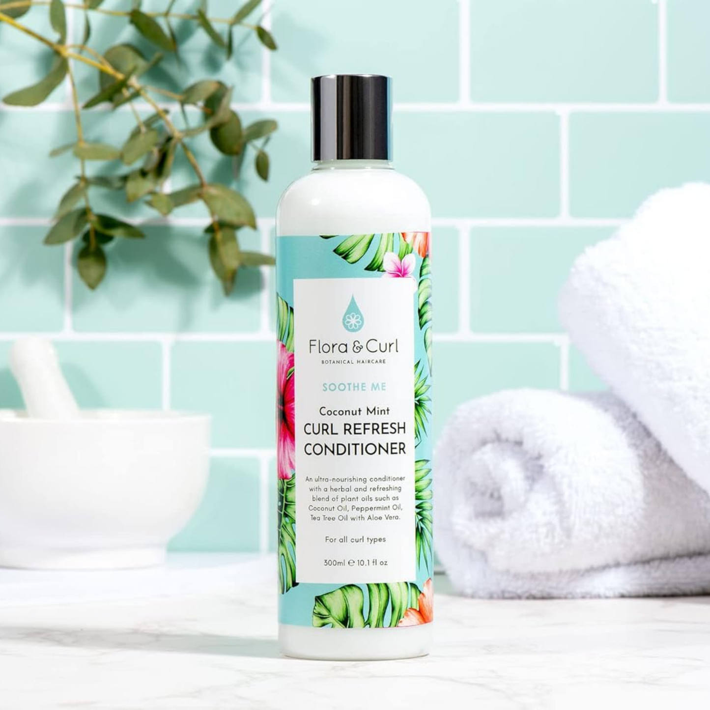 Flora & Curl SOOTHE ME Coconut Mint Curls Refresher Conditioner