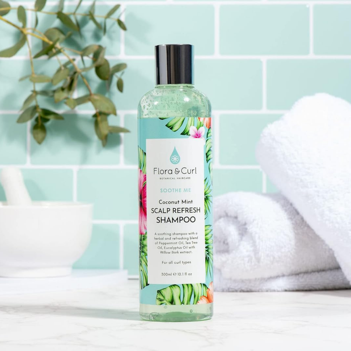 Flora & Curl HYDRATE ME Organic Rose & Honey Cream Shampoo