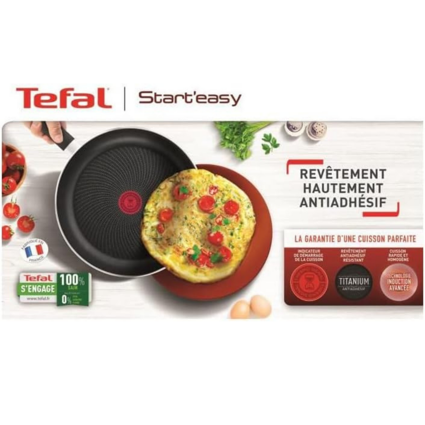 Tefal C2679002 Start'Easy 6-teiliges Set mit Antihaftbeschichtung, für alle Herde, auch Induktionsherde geeignet