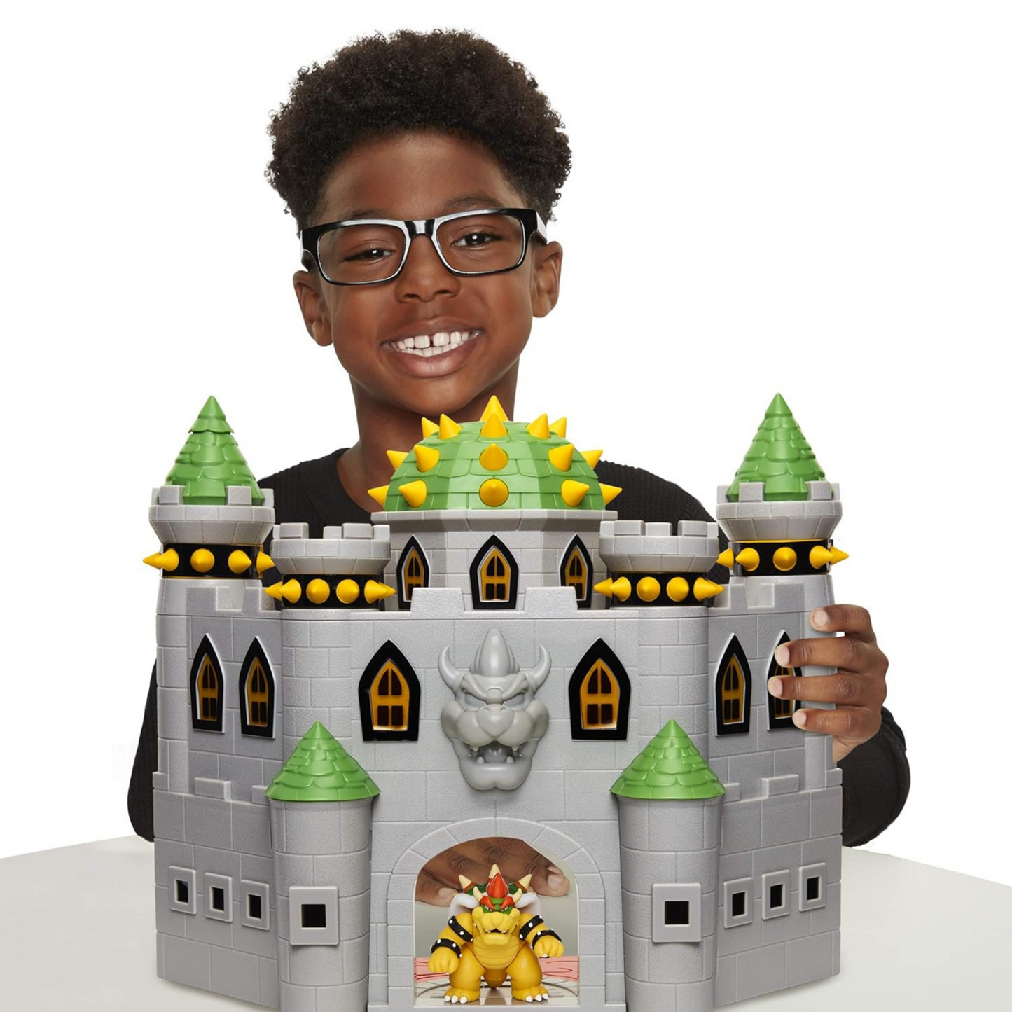 Jakks Pacific - JPA40020 - Nintendo Super Mario großes Spielset - Bowser´s Schloss - inkl. 6cm Bowser Figur, 400204