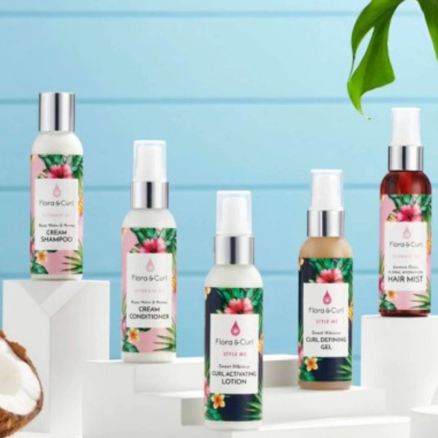 Flora & Curl Mini Essentials Curl Kit - Ihre Locken mit Feuchtigkeit versorgen