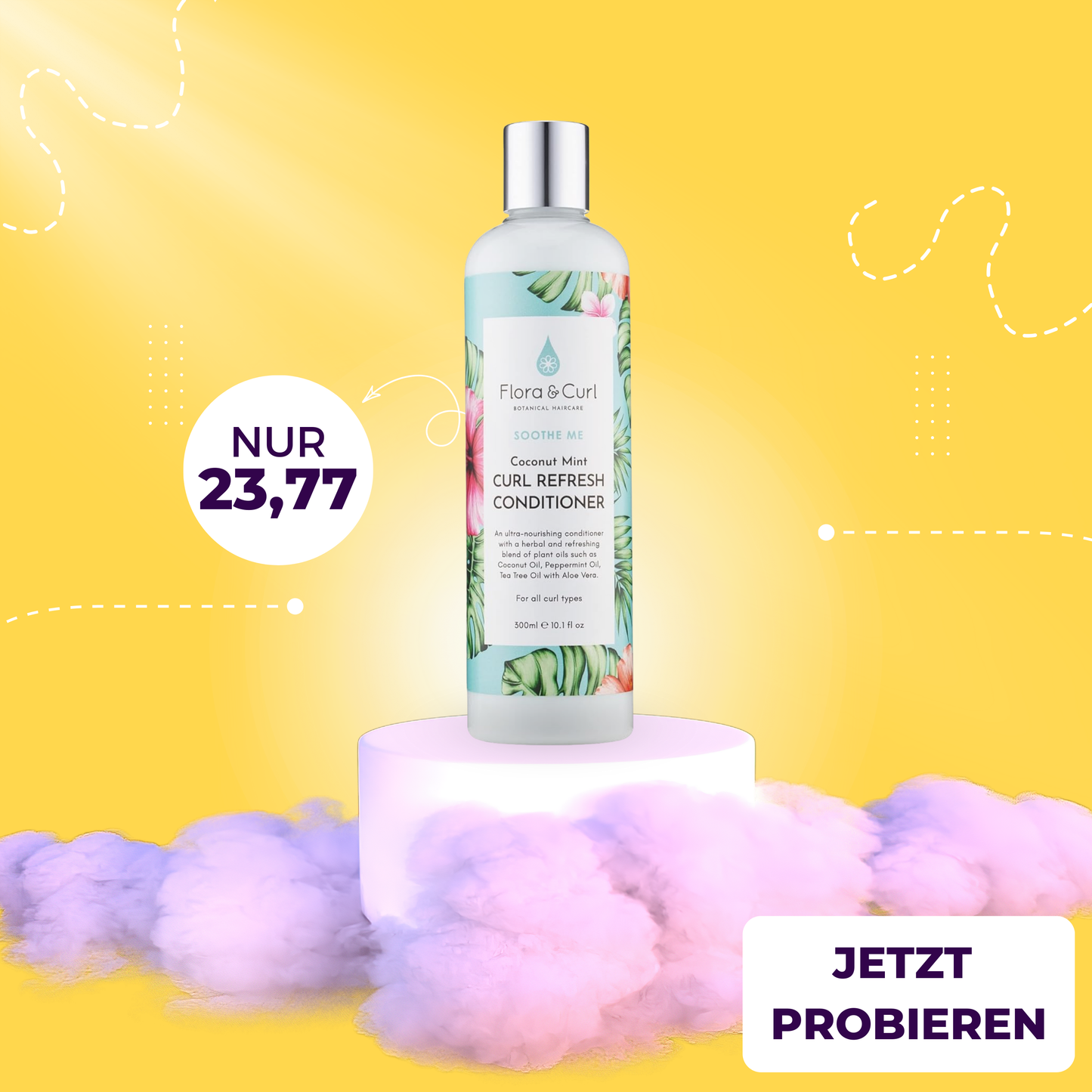Flora & Curl SOOTHE ME Coconut Mint Curls Refresher Conditioner