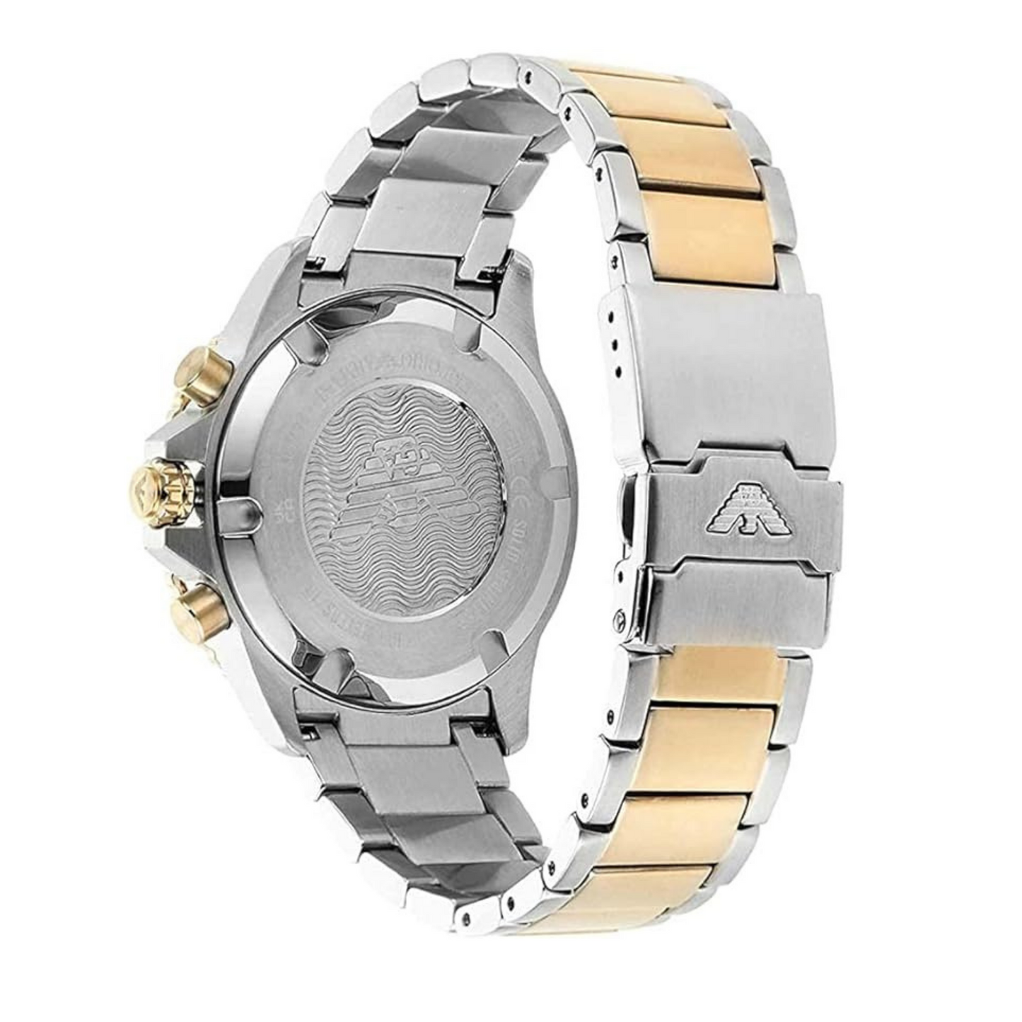 Emporio Armani AR11362 Herrenuhr Armband Edelstahl Wasserdicht Silber - Gold