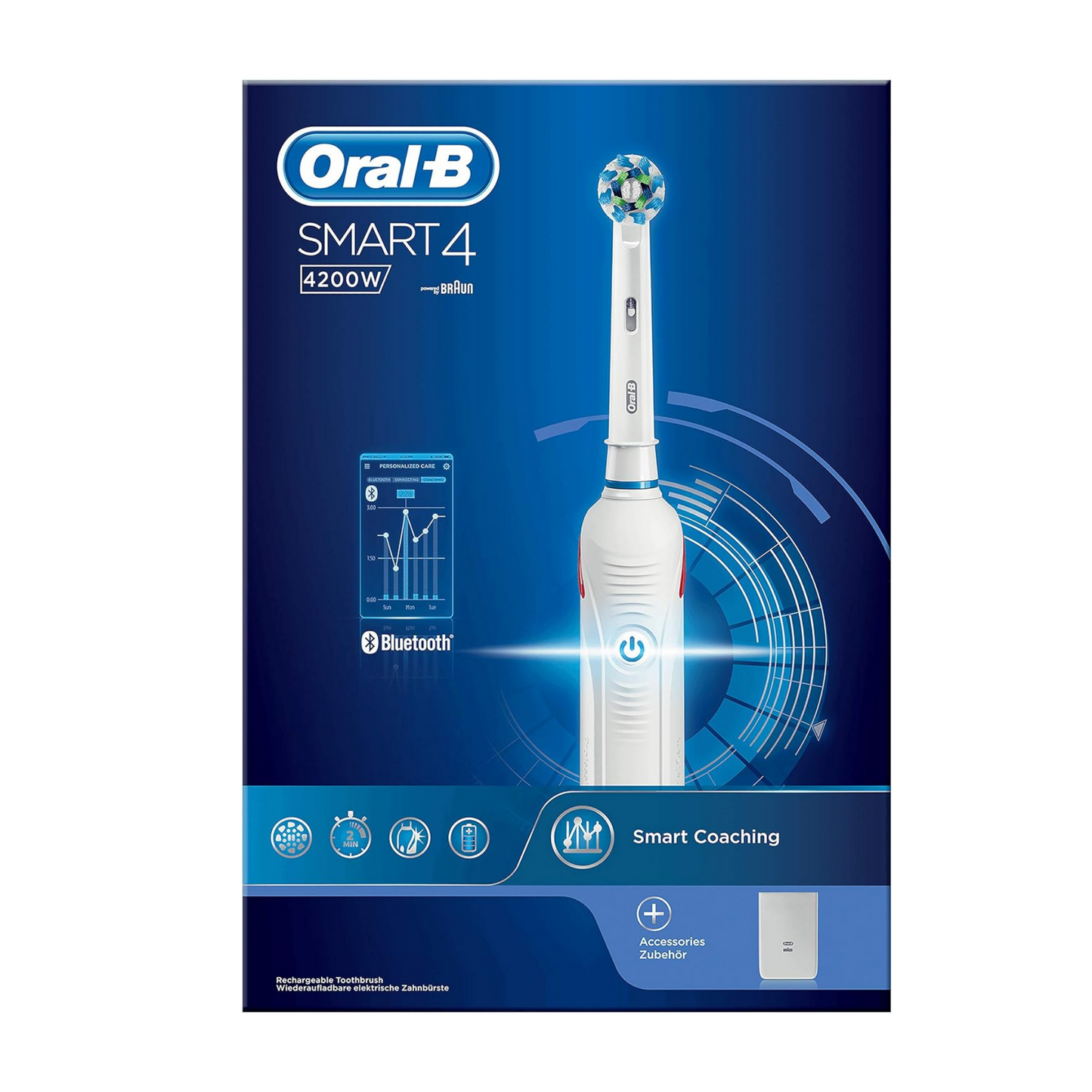 Oral-B Smart 4 4200 W - Zahnbürste - Bluetooth-Verbindung und Oral-B App