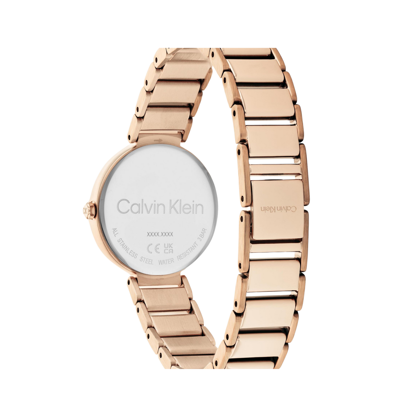Calvin Klein elegante Uhr für Damen mit Edelstahlarmband – Zifferblatt mit Steinen versetzt