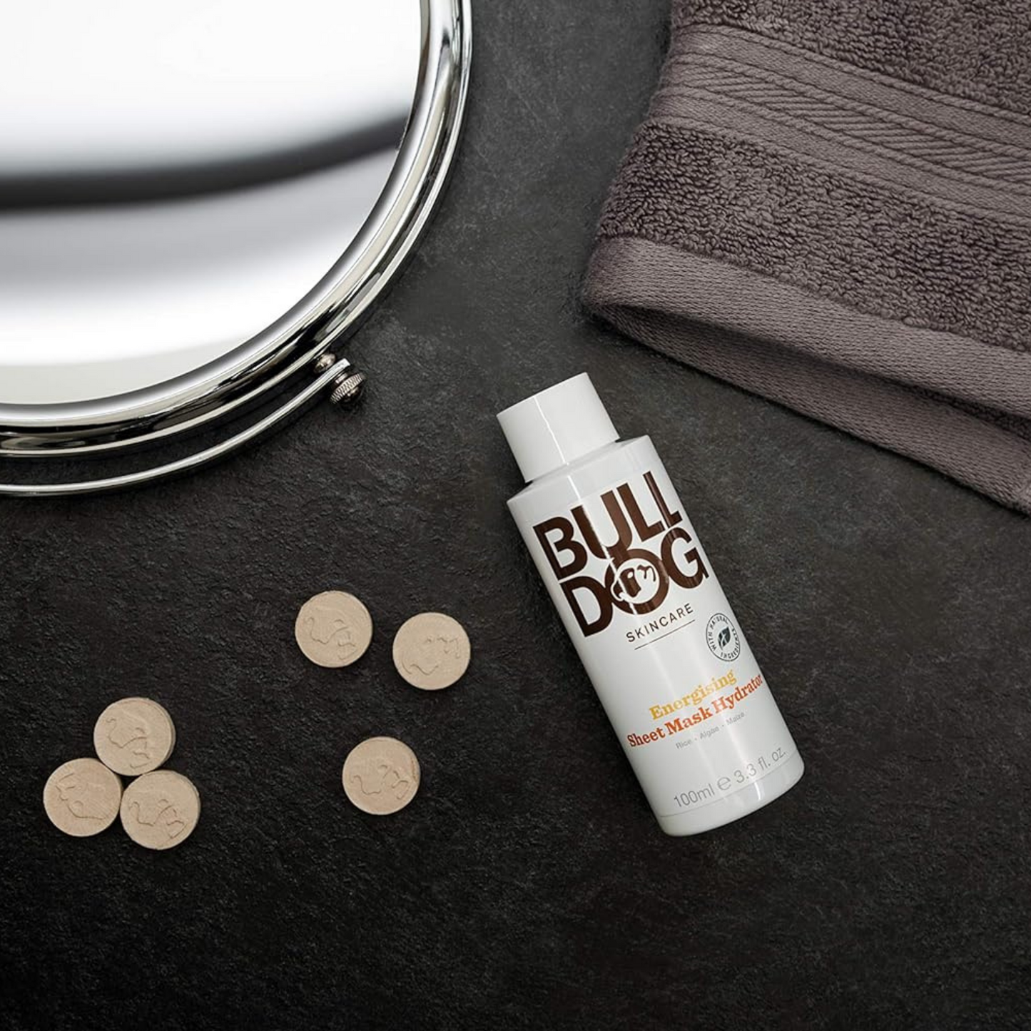 Bulldog Skincare Energizing Bamboo Tuchmaske für Männer 100 ml