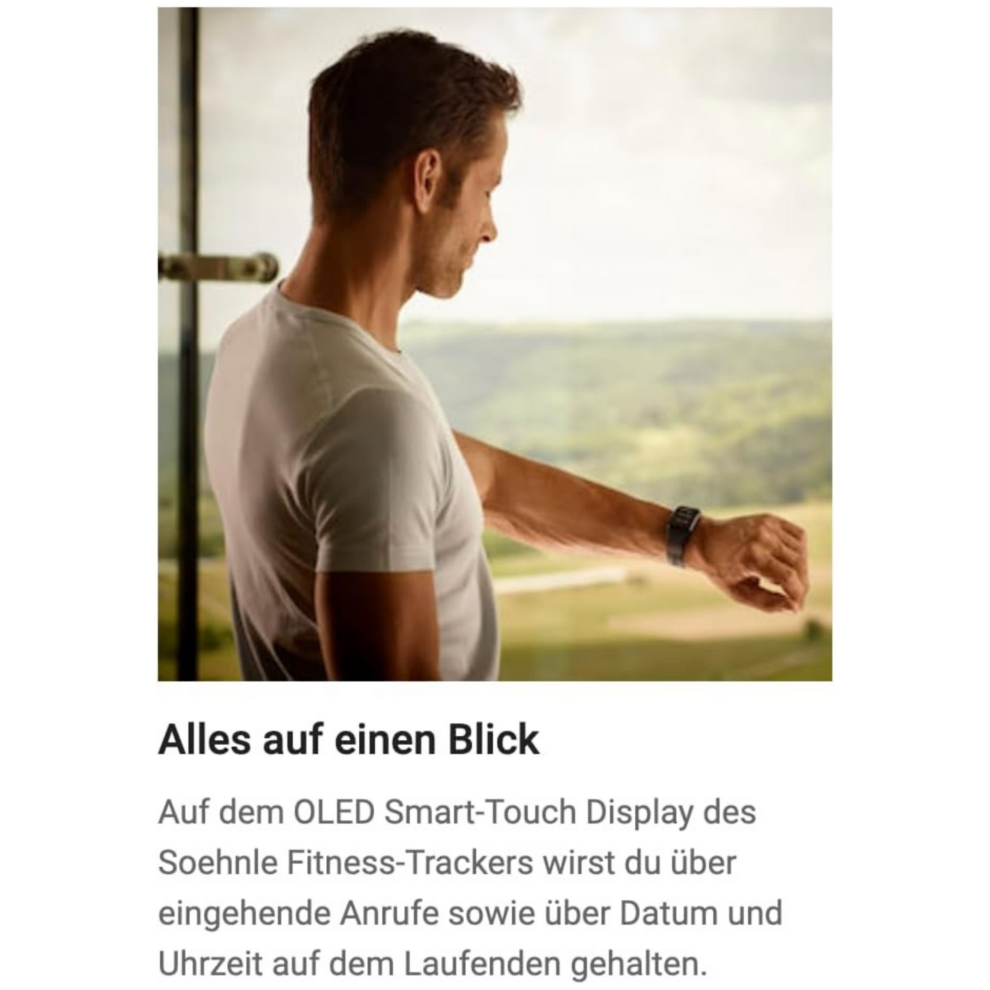 Soehnle 68119 - Bt Fitness Tracker 300Hr, Bluetooth, Herzfrequenz, Schlafüberwachung