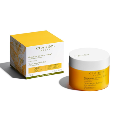 Clarins Gommage au Sucre "Tonic" - Körperpeeling mit ätherischen Ölen, 250 ml