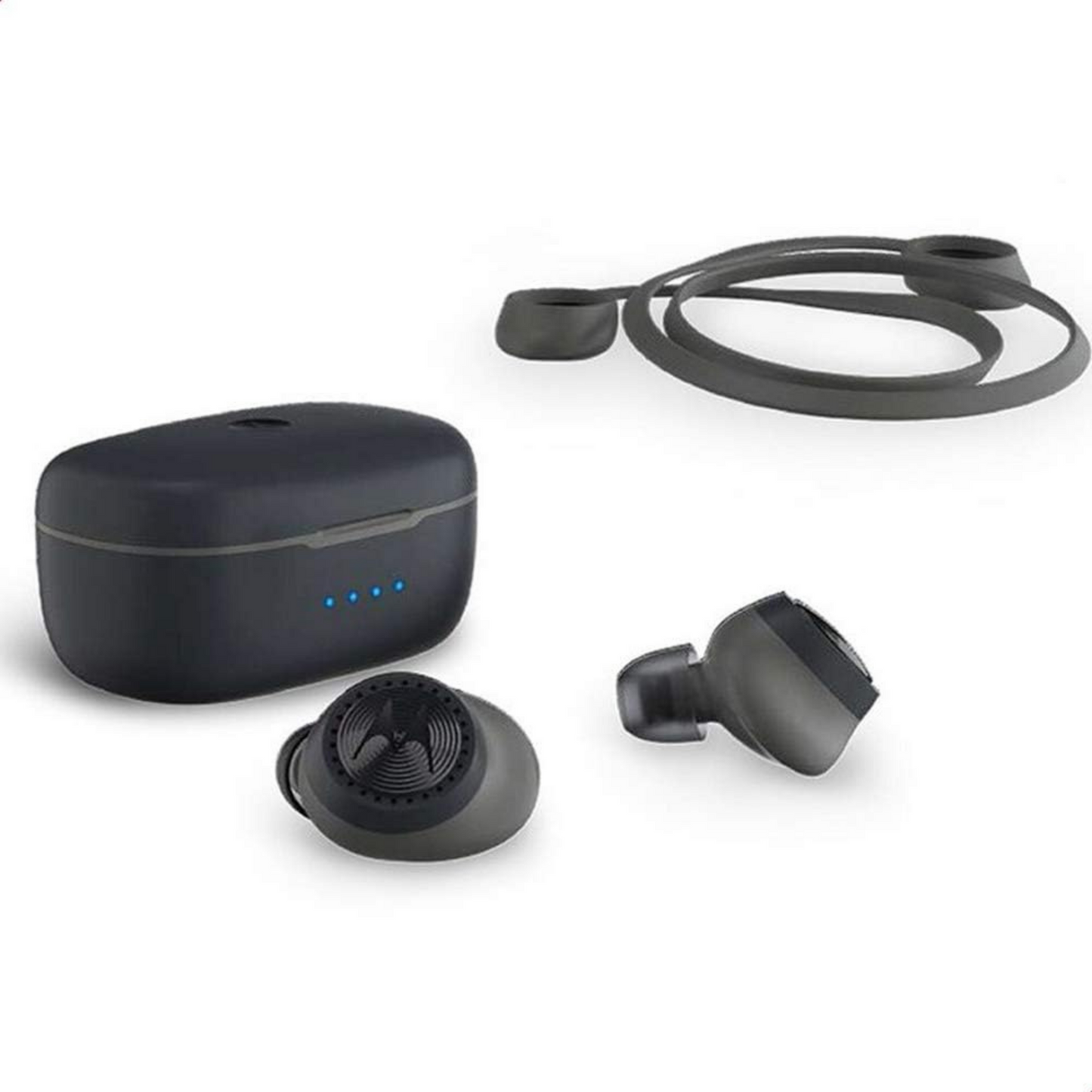 Motorola Lifestyle VerveBuds 200 - Bluetooth Sport in Ear Kopfhörer - Tragbar Ladebox und Integriertem Mikrofon - 10Std. und IP55 Waterproof