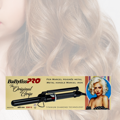 BaByliss  – Lockenstab Pro - Marcel Titanium Diamond – umwerfende Locken in Sekunden