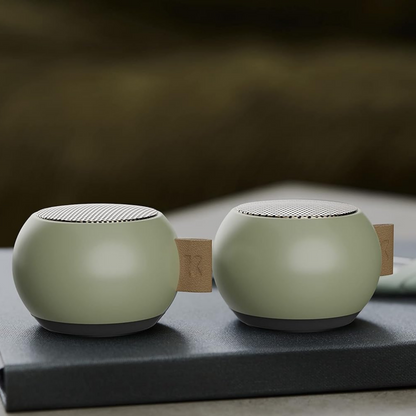 KREAFUNK aGO Mini, Bluetooth Lautsprecher, Speaker, TWS Kopplung für Stereo Sound, Voice Assistent, wasserdicht in 5 trendigen Farben
