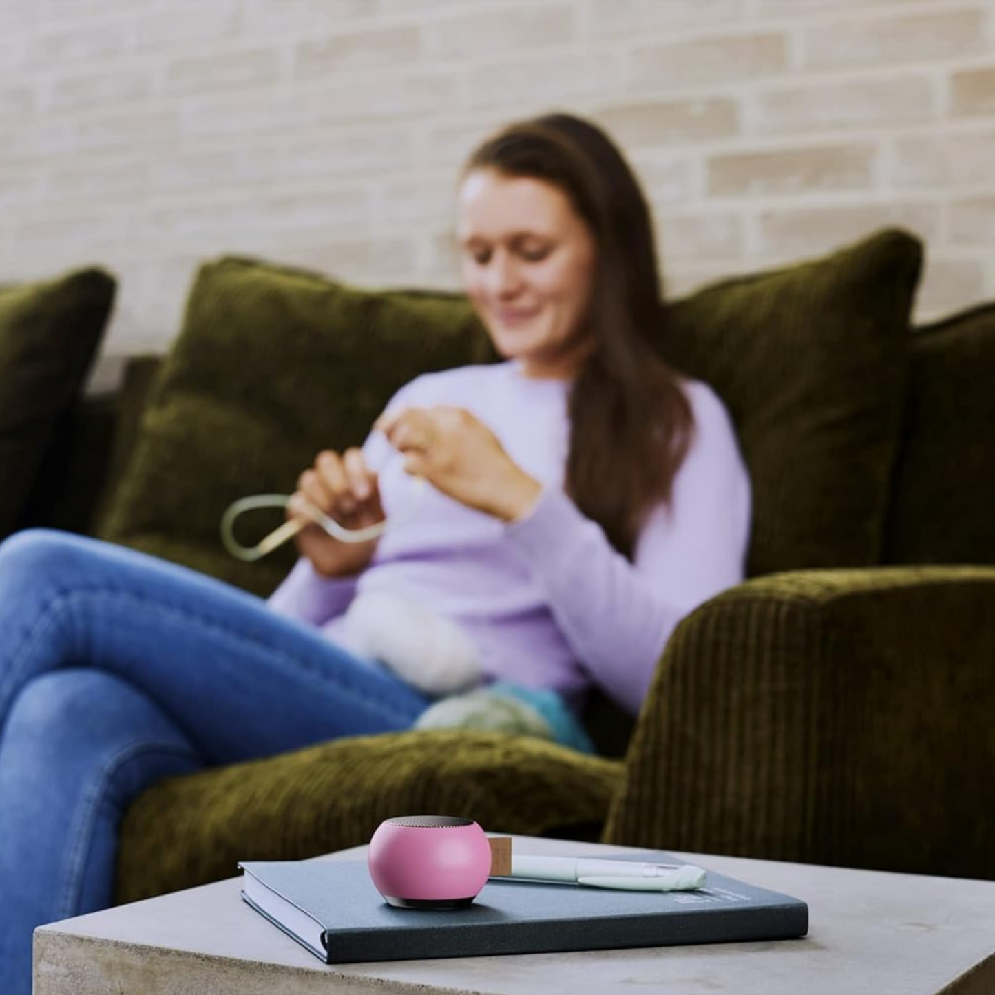 KREAFUNK aGO Mini, Bluetooth Lautsprecher, Speaker, TWS Kopplung für Stereo Sound, Voice Assistent, wasserdicht in 5 trendigen Farben