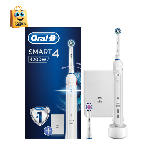 Oral-B Smart 4 4200 W - Zahnbürste - Bluetooth-Verbindung und Oral-B App