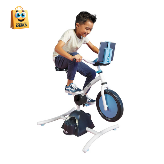Little Tikes Kinder Fahrrad für Zuhause – Pelican Explore & Fit Fahrrad mit Bluetooth - 657917GPI