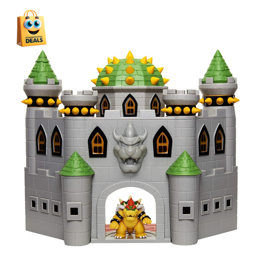 Jakks Pacific - JPA40020 - Nintendo Super Mario großes Spielset - Bowser´s Schloss - inkl. 6cm Bowser Figur, 400204