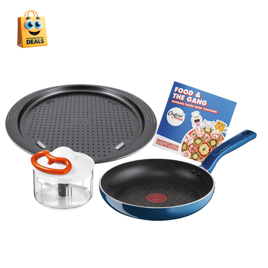 Tefal - Chefclub Set bestehend aus Bratpfanne 24 Cm + Hackmesser + Pizzablech