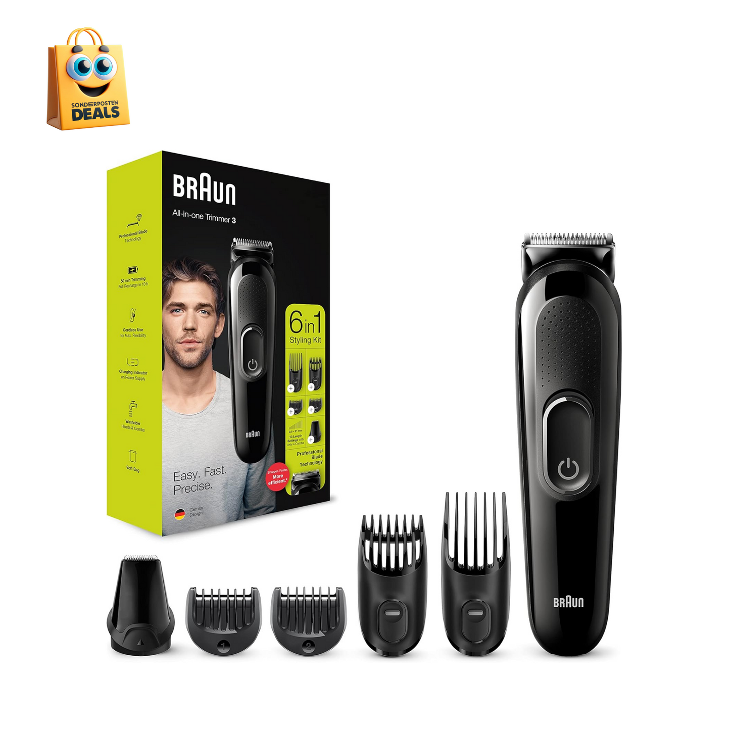 Braun MGK3235 - All-In-One Trimmer 6-in-1 Styling-Kit