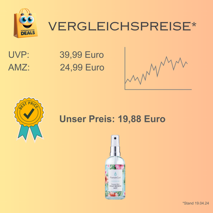 Flora & Curl Coconut Mint Kopfhaut-Erfrischungsnebel 100 ml, Kopfhautspray für trockenes Haar, mit beruhigenden Pflanzenstoffen sorgt für kühlende Kopfhautentlastung