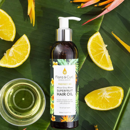 Flora & Curl Afrikanisches Zitrus-Superfrucht-Haaröl, 200 ml - African Citrus Superfruit Hair Oil