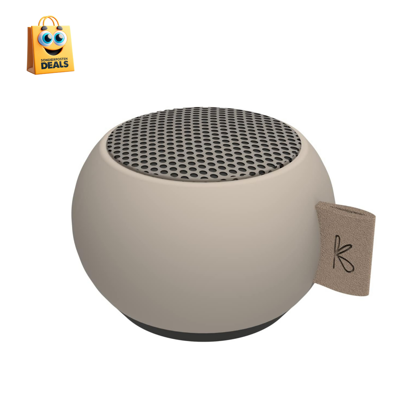 KREAFUNK aGO Mini, Bluetooth Lautsprecher, Speaker, TWS Kopplung für Stereo Sound, Voice Assistent, wasserdicht in 5 trendigen Farben