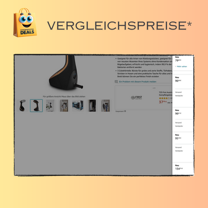 Rowenta DR9100D1 Access Steam Care Dampfbürste, 1600 W, vertikales bügeln