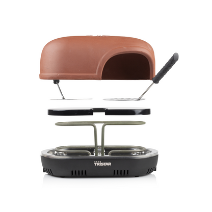 Tristar PZ-9161 Pizzaofen PIZZARACLETTE für 2 Personen ERWEITERBAR bis 8 Personen