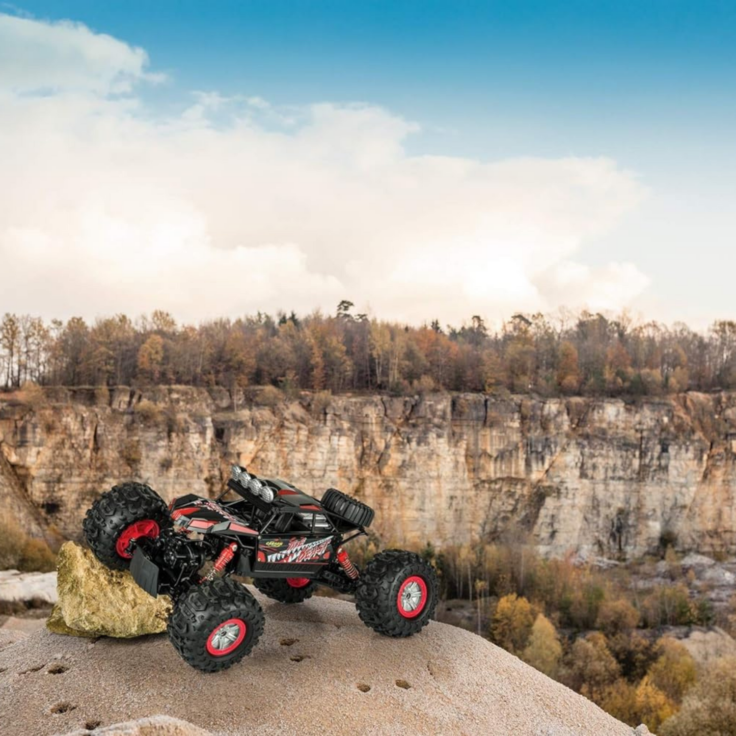 Carson – The Beast 1:12 – RC-Auto als Amphibienfahrzeug, 100% RTR, für Land und Wasser, robust und wasserfest, mit 2.4G Fernsteuerung,