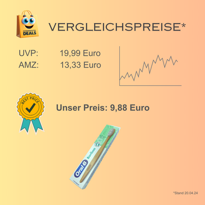 ORAL B BAMBUS Zahnbürste eine umweltfreundliche Alternative zur herkömmlichen Zahnbürste
