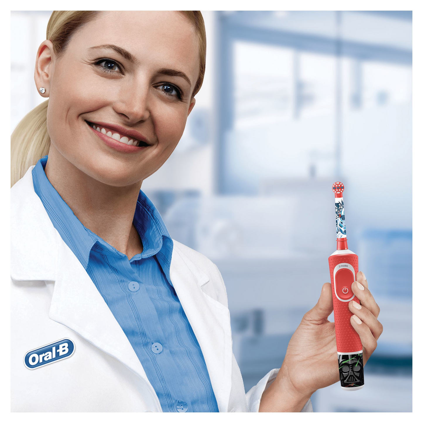 Oral-B Kids Elektrische Zahnbürste für Kinder - Star Wars Special Edition, mit Stickern und Gratis Star Wars Reise-Etui, ab 3 Jahren