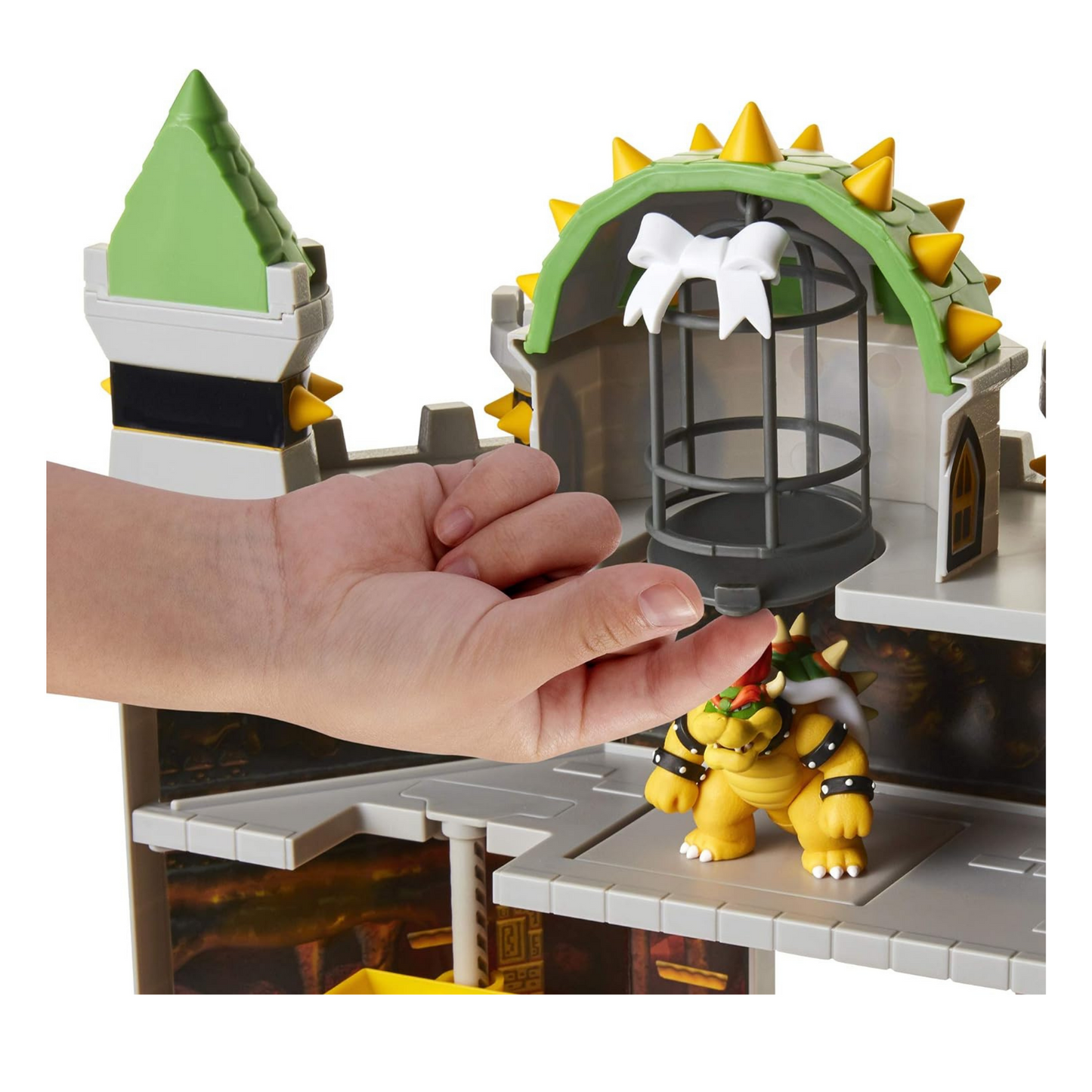 Jakks Pacific - JPA40020 - Nintendo Super Mario großes Spielset - Bowser´s Schloss - inkl. 6cm Bowser Figur, 400204