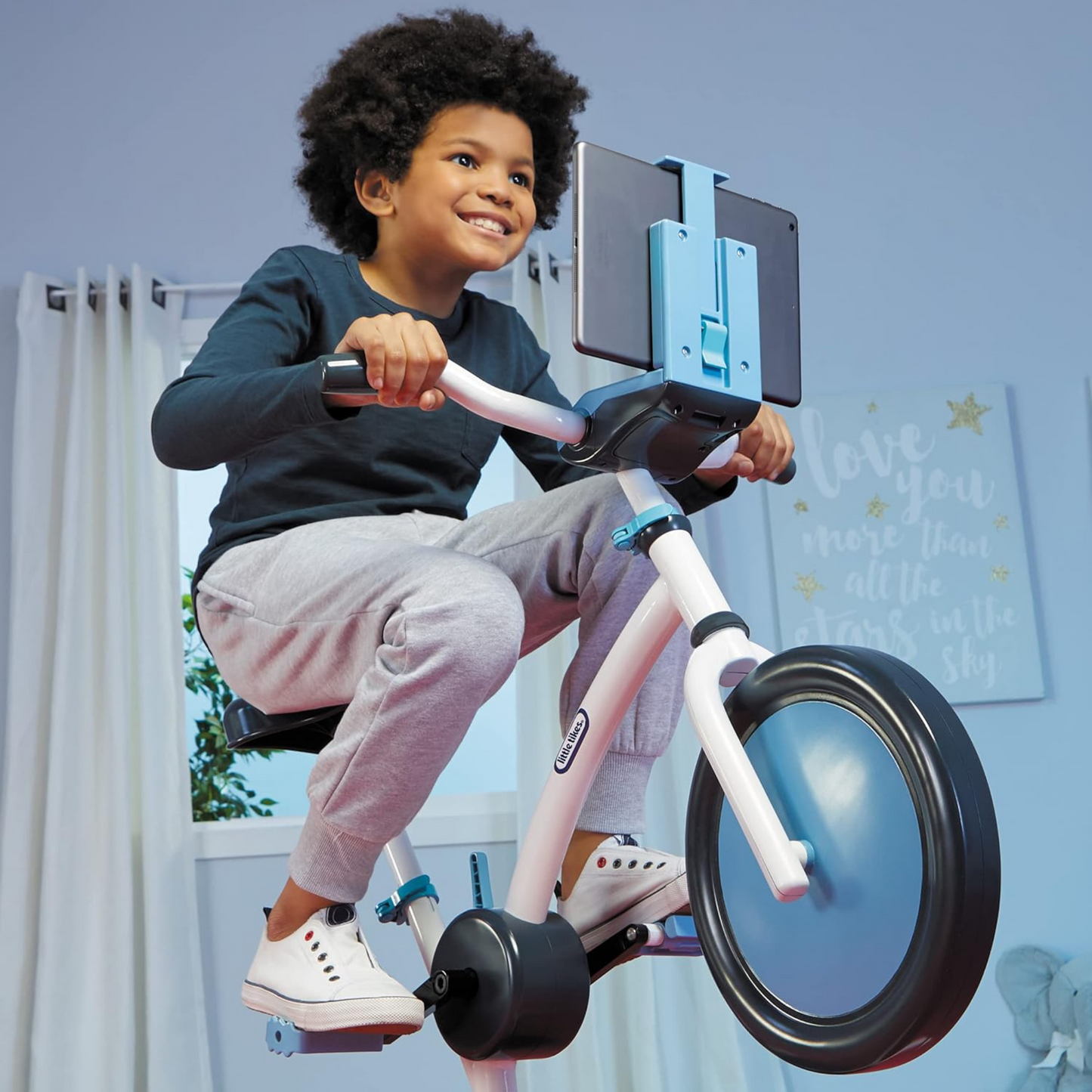 Little Tikes Kinder Fahrrad für Zuhause – Pelican Explore & Fit Fahrrad mit Bluetooth - 657917GPI