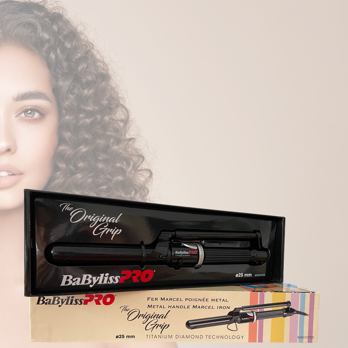 BaByliss  – Lockenstab Pro - Marcel Titanium Diamond – umwerfende Locken in Sekunden