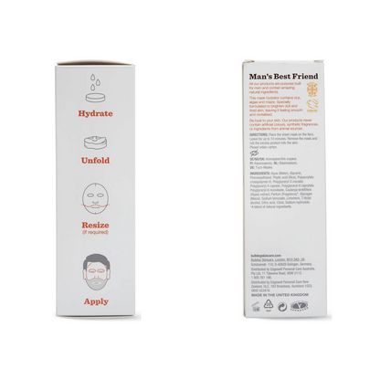 Bulldog Skincare Energizing Bamboo Tuchmaske für Männer 100 ml