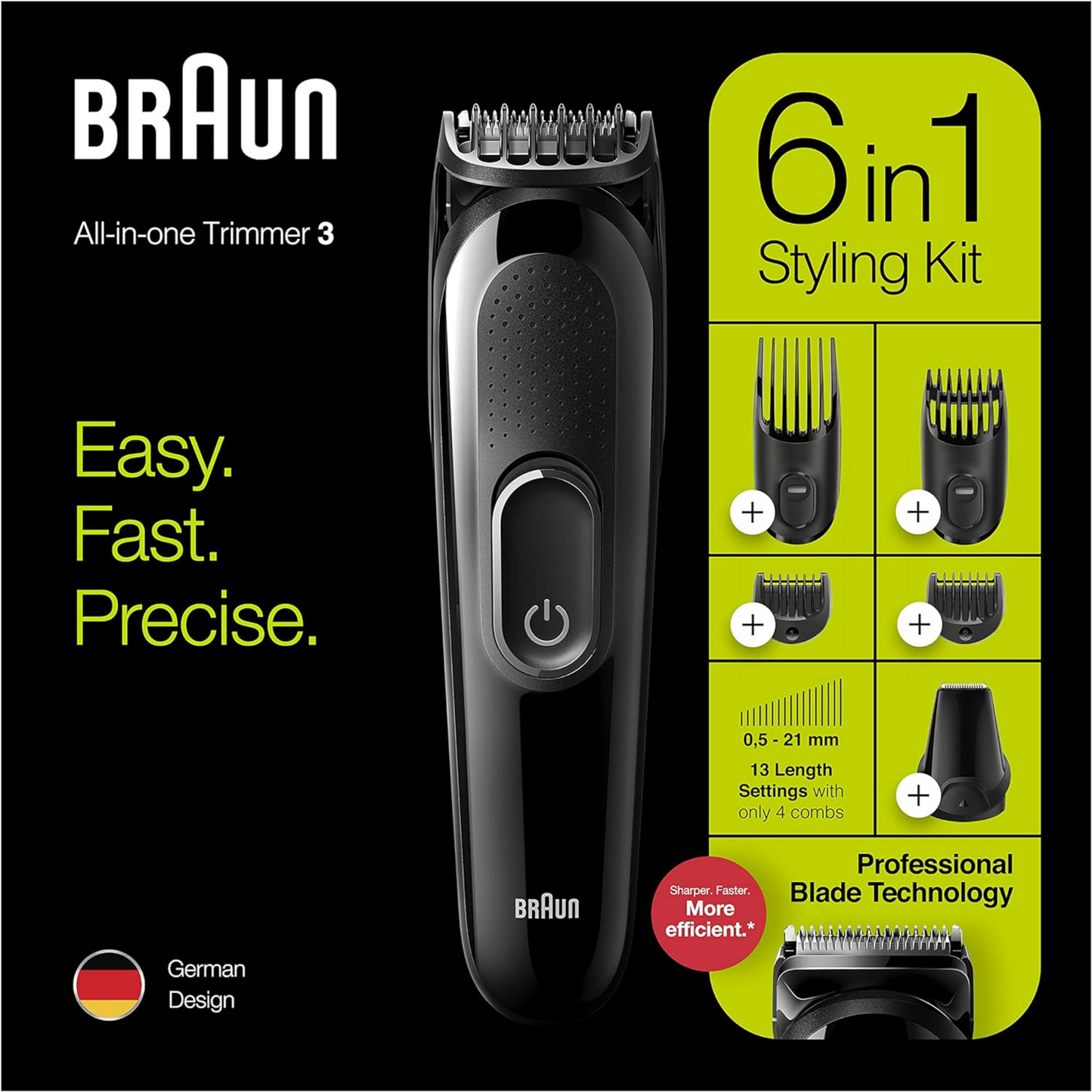 Braun MGK3235 - All-In-One Trimmer 6-in-1 Styling-Kit