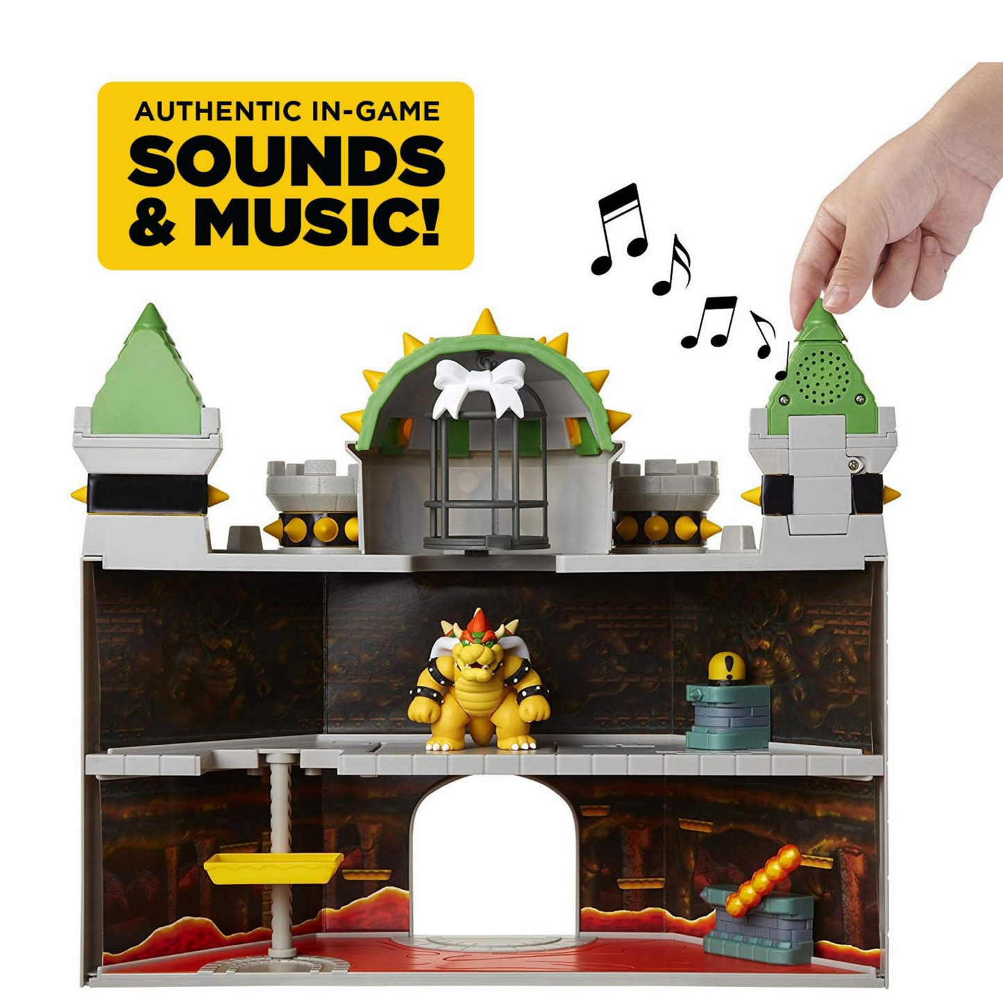 Jakks Pacific - JPA40020 - Nintendo Super Mario großes Spielset - Bowser´s Schloss - inkl. 6cm Bowser Figur, 400204